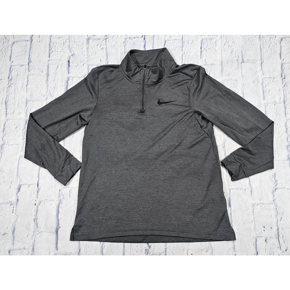 Nike MENS SZ S Superset Training 1/4 Zip Gray Stripe Golf Gym Athletic CZ1212 - Picture 1 of 10